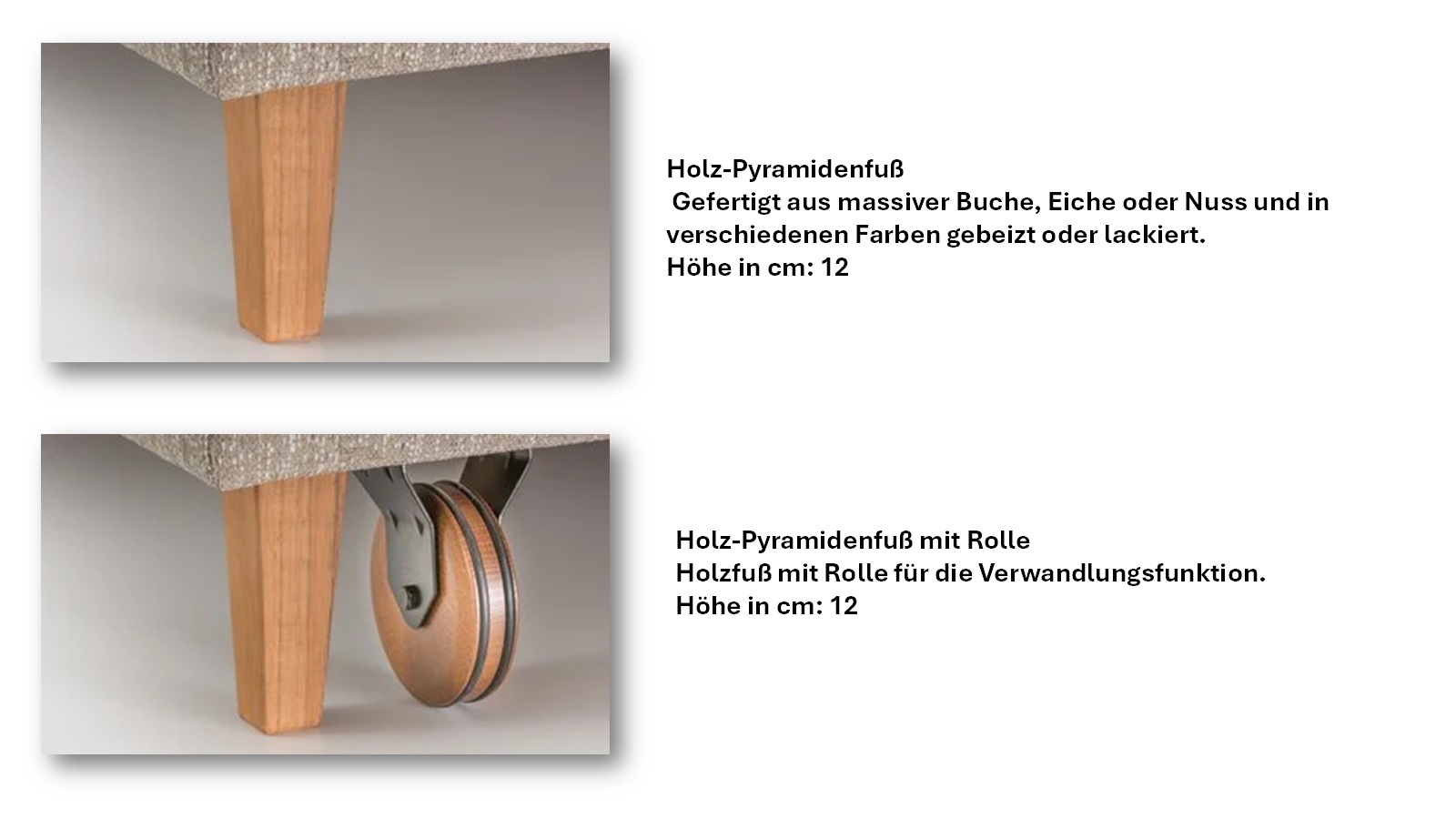 Fußvarianten