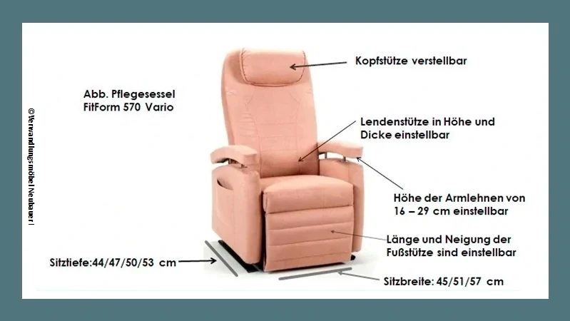 Pflegesessel Modell 570 Vario